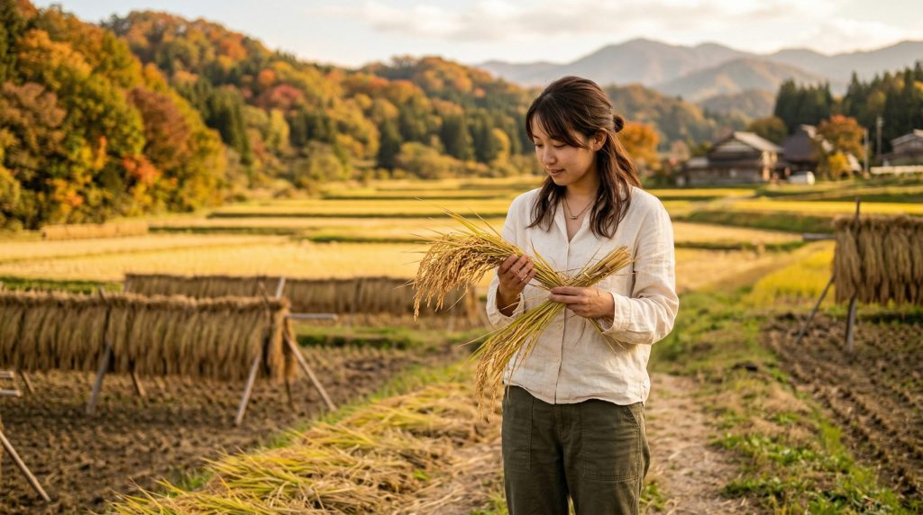 語源は「穀物をこき落とす」動作から