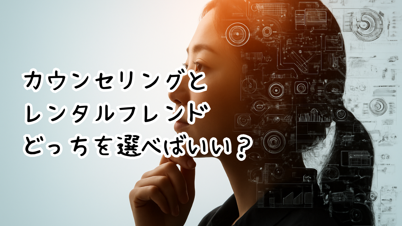カウンセリングとレンタルフレンド、どっちを選べばいい？