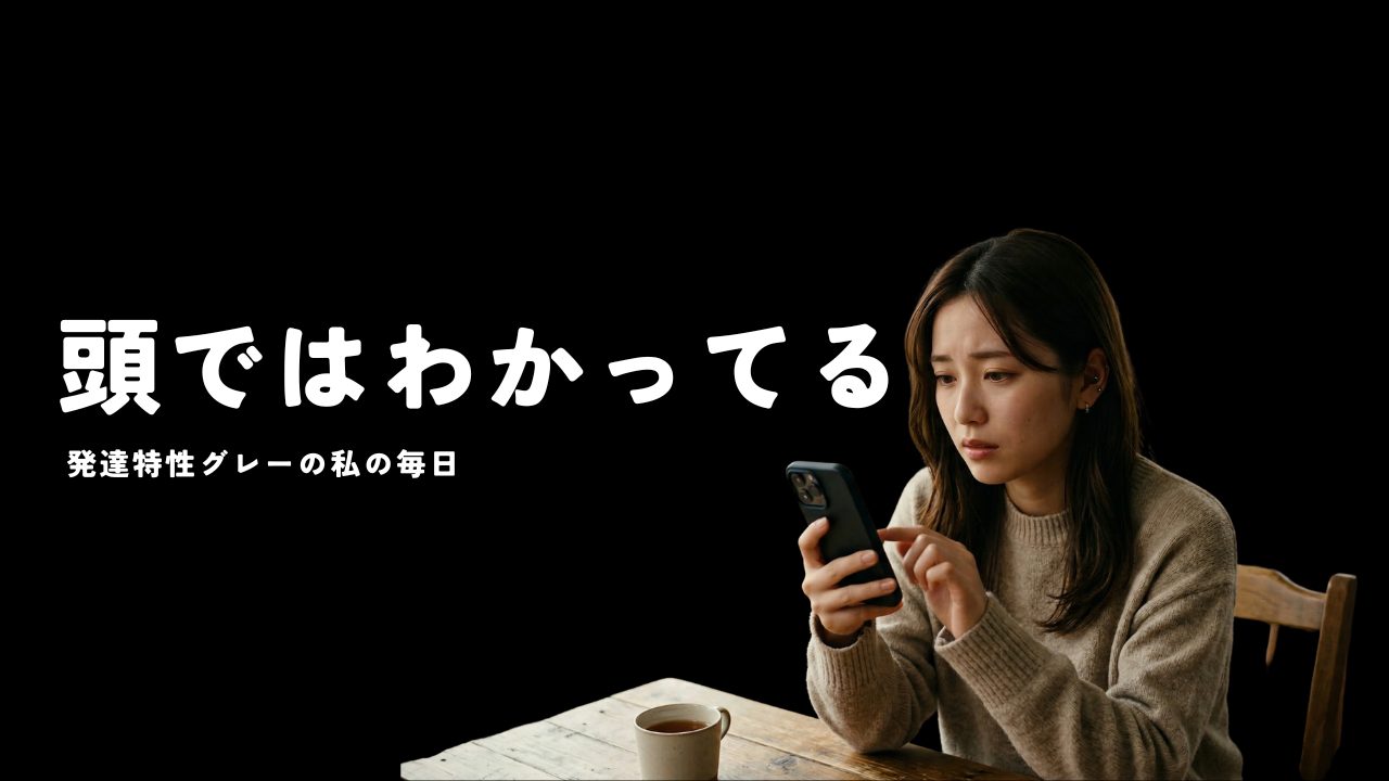 頭ではわかってるでも手が動かない | 発達特性グレーの私の毎日